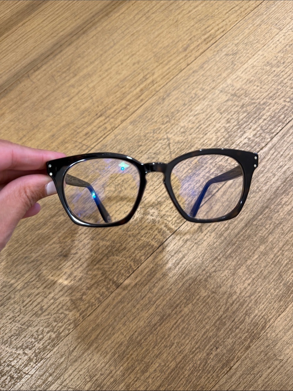 Gucci Tortoiseshell Rectangular Eyeglasses